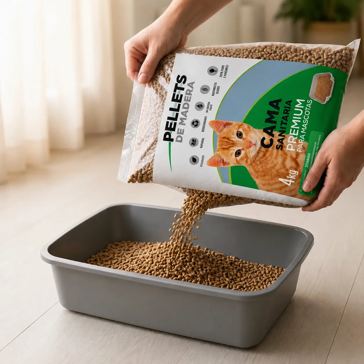 Pellets de madera de Natura Pellets para uso mascotas
