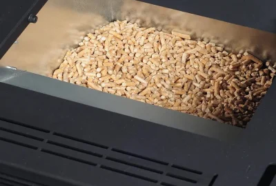 Estufa uso pellets de madera 1